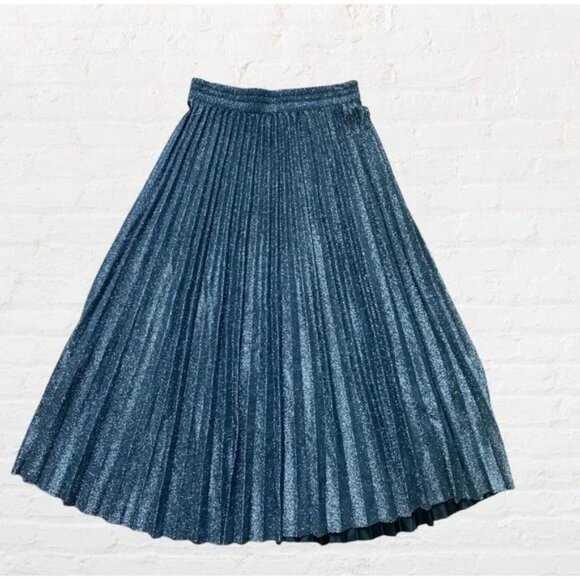 New Look silver glitter midi skirt - Picture 2 of 6